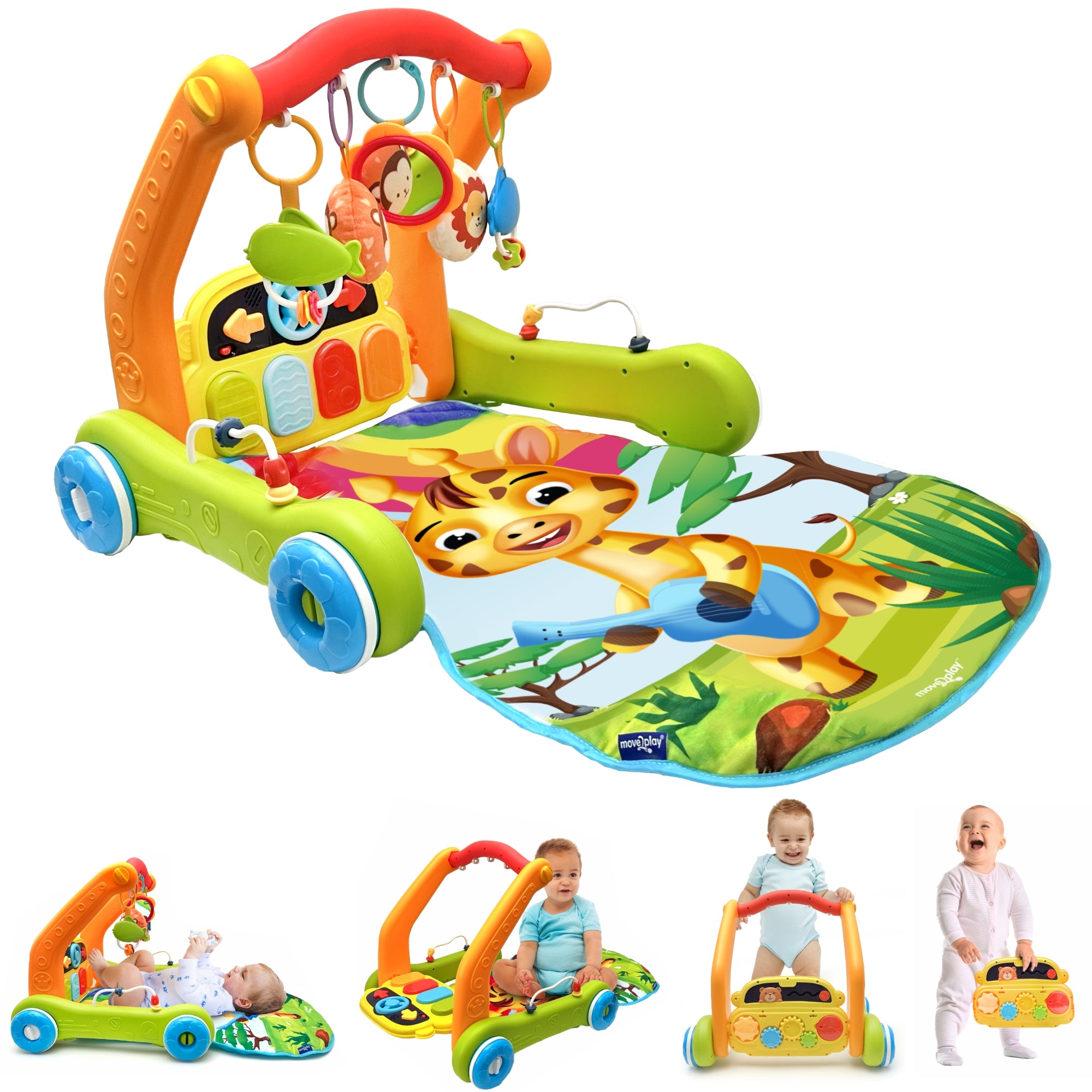 4in1 Baby Play Mat & Activity Center Gym Move2Play