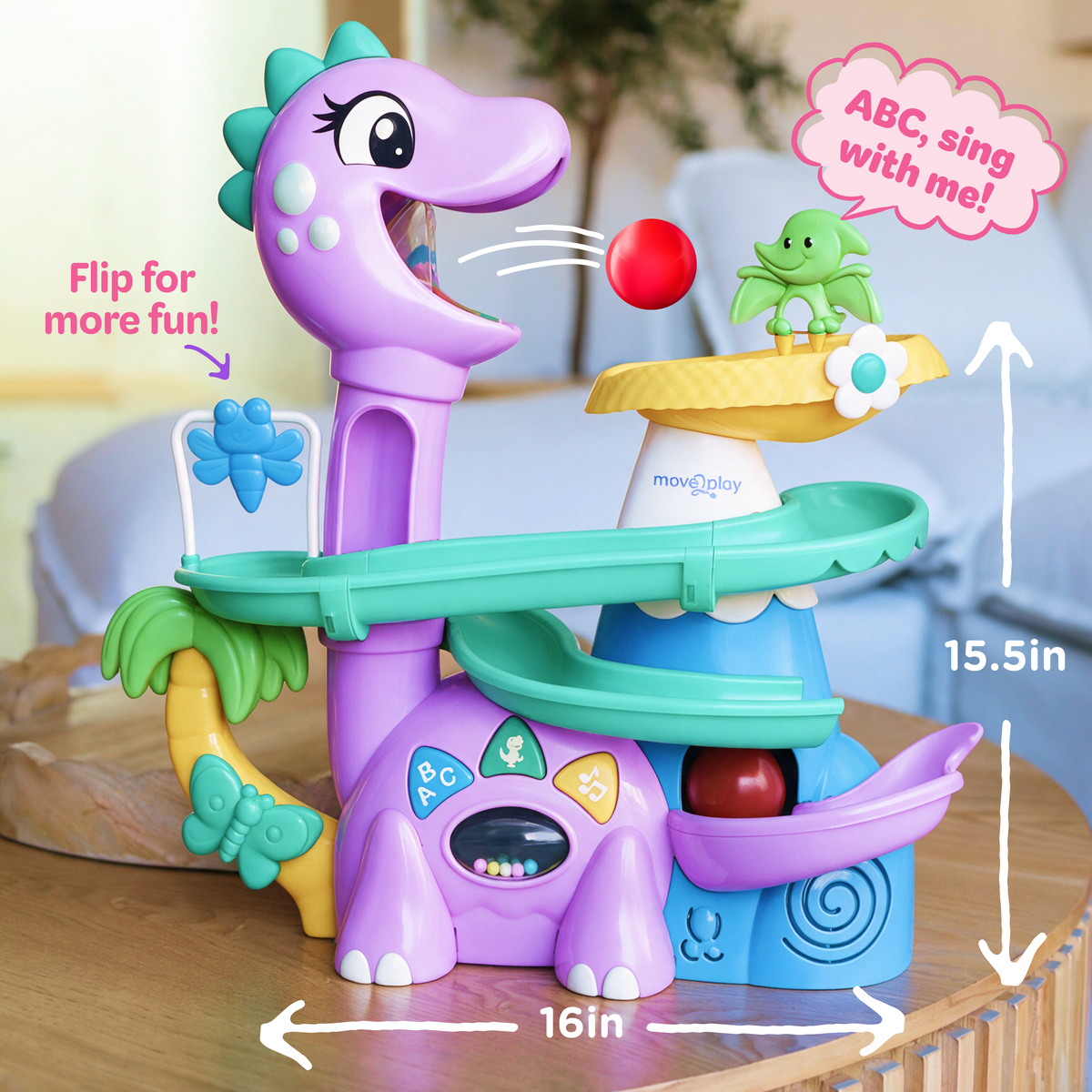 Dino Ball Popper - Purple