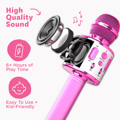 Move2Play, Kids Karaoke Microphone | Includes Bluetooth & Pre-Loaded Songs