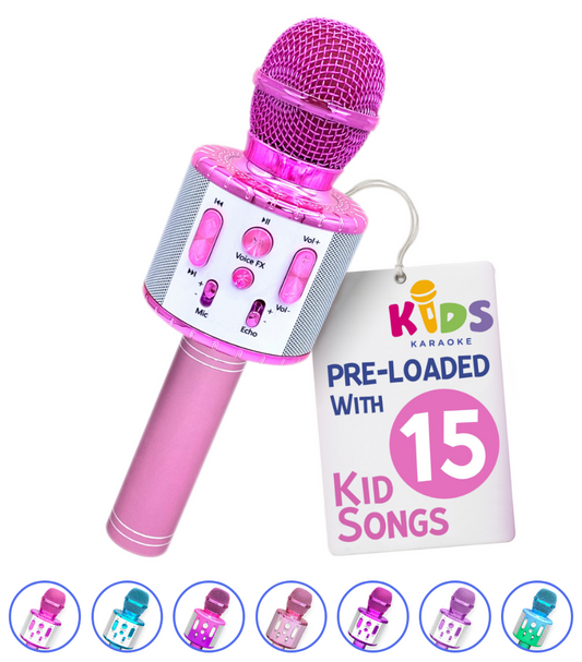 Move2Play, Kids Karaoke Microphone | Includes Bluetooth & Pre-Loaded Songs